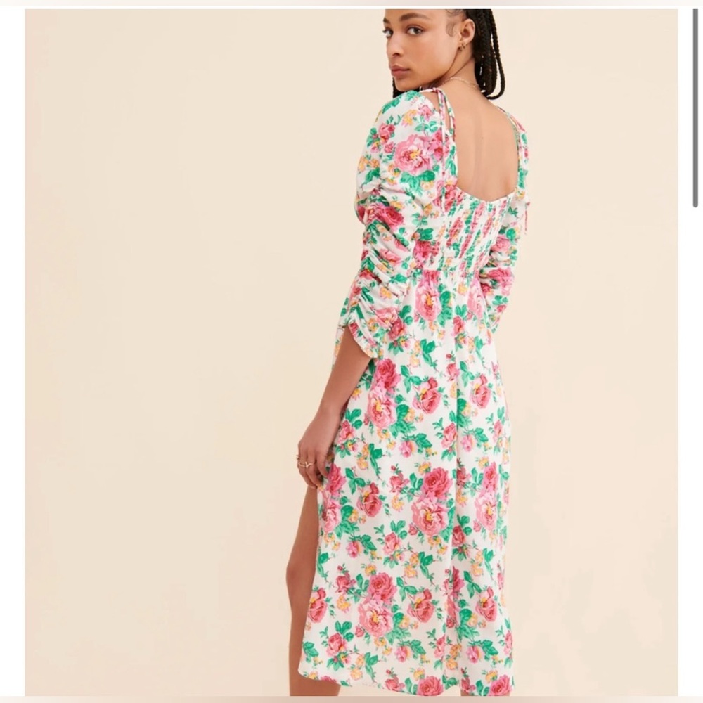 🎉 Host pick🎉 For Love & Lemons Becca Floral Cutout Dress – Size Small NWT - Picture 4 of 4